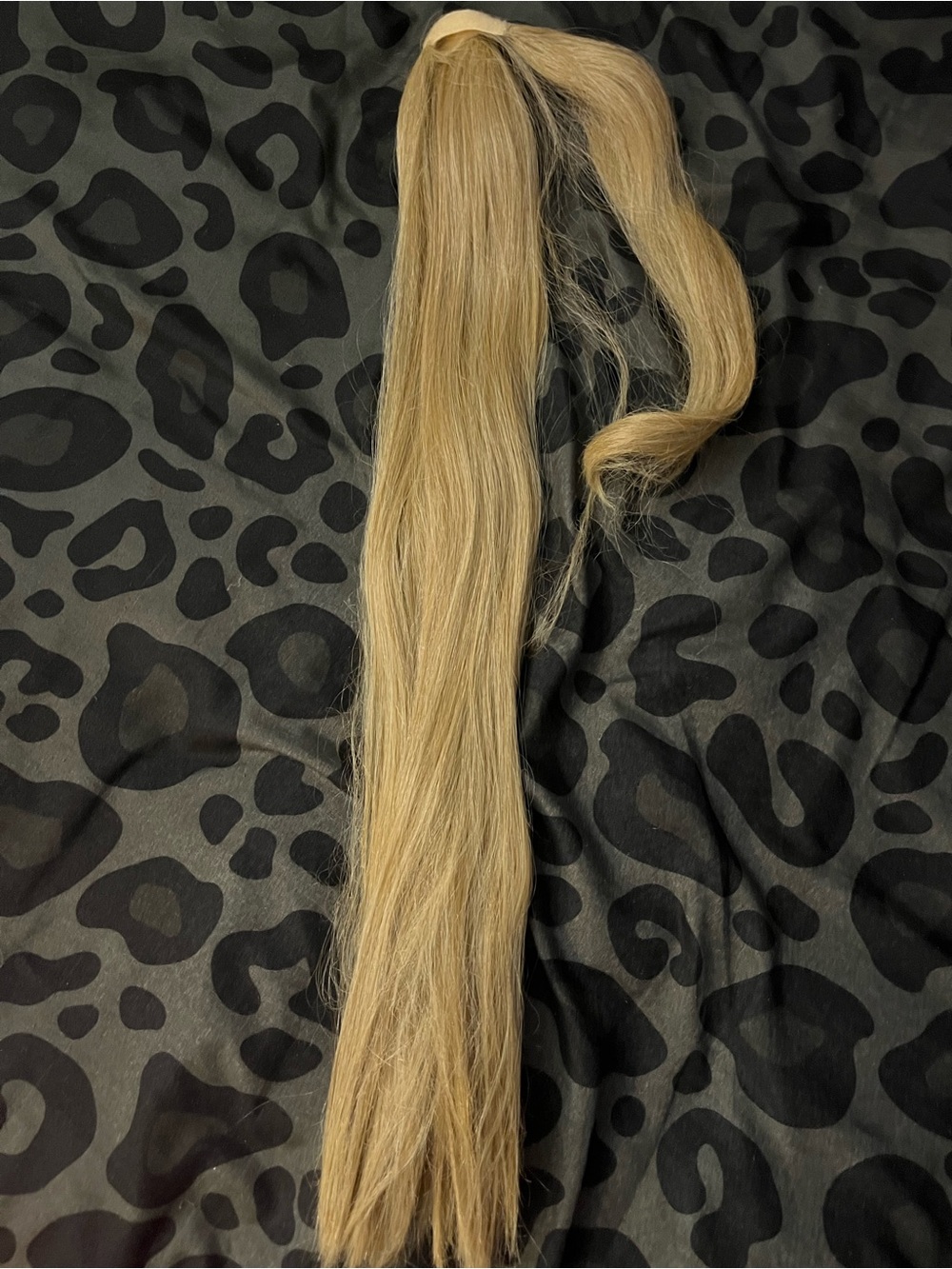 Natural Light Blonde 24inch Ponytail Extension for Instant Length